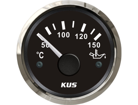 Medidor de Temperatura de Óleo Indicador 50-150 C com Retroiluminação 12 V / 24 V 52 Mm 2 KUS