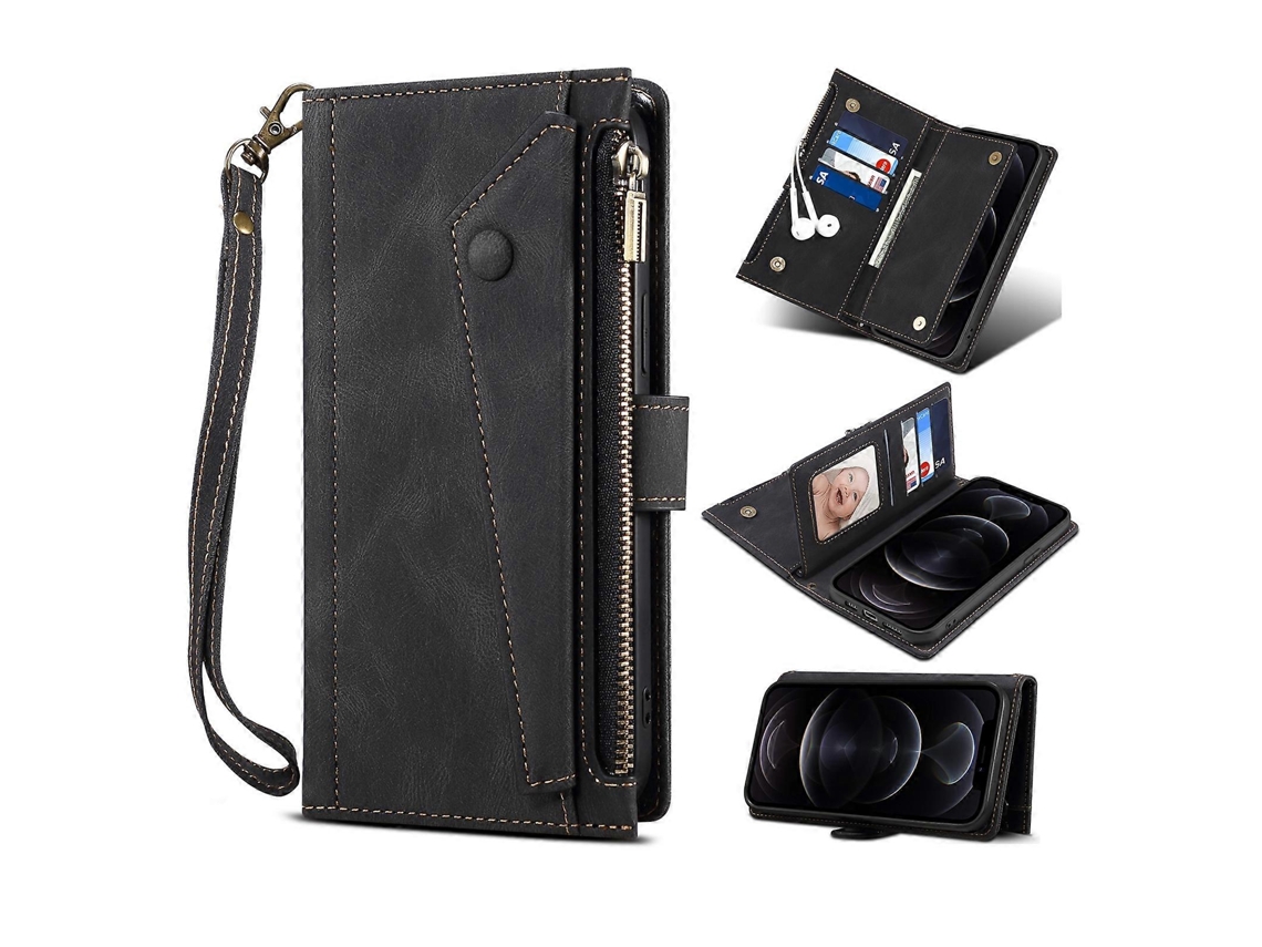 Capa De Couro Fosco Retrô Para Motorola Edge S30