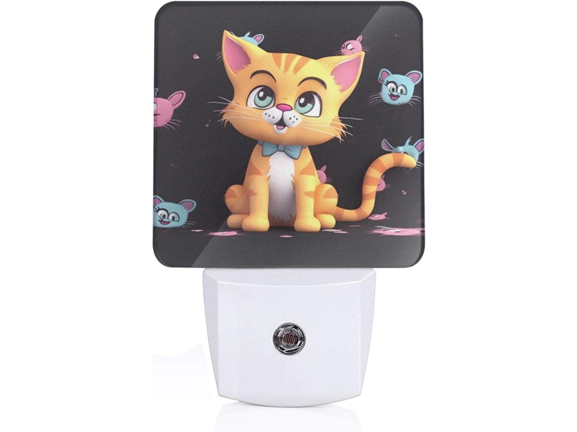 Kururi Luminária De Parede Com Sensor Desenho Animado 1 Quarto, Banheiro, Lavabo E Cozinha