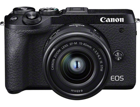 Kit Máquina Fotográfica Mirrorless CANON EOS M6 Mark II + EF-M 15-45 + EFV-DC2 (32.5 MP - Sensor: APS-C - ISO: 100 a 51200)