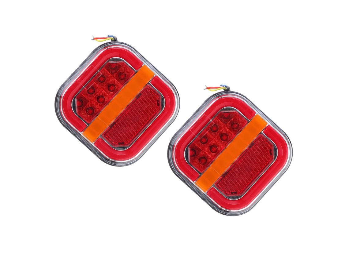 24 Lote 2, Luzes Traseiras De Reboque Led Modernas Ip67, À Prova D'água