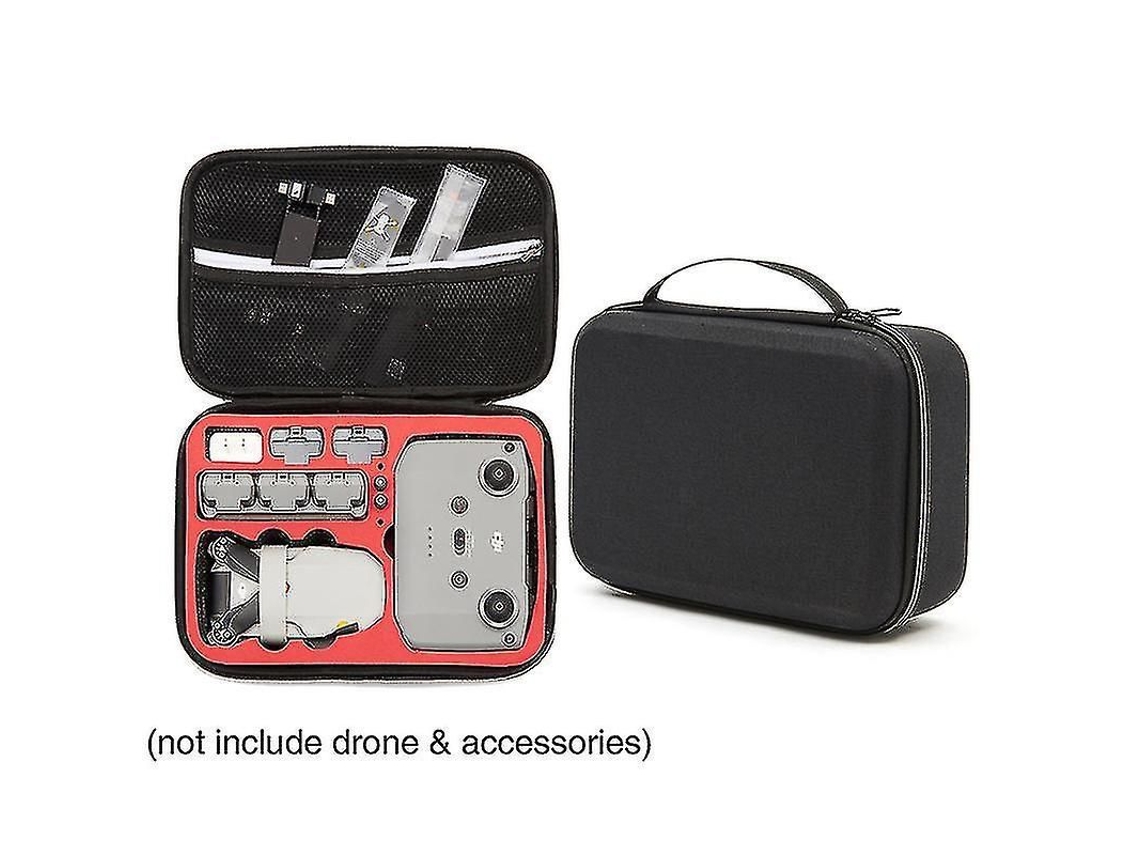 2026 mochila de Armazenamento Antichoque para Dji Mini 2 Fly More Combo Acessórios de Drone Caixa de Transporte Preto/vermelho