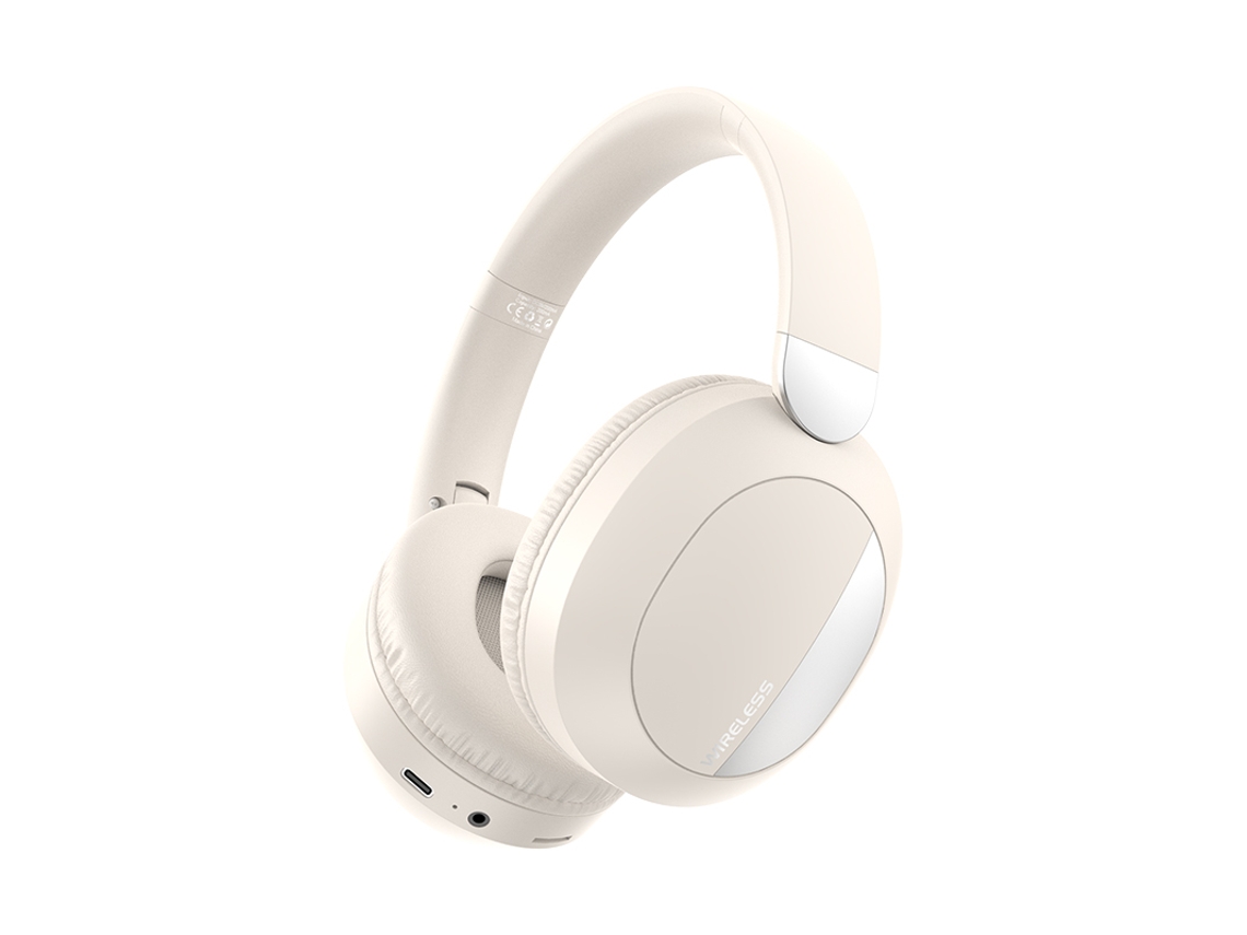 (l960 Branco) Fones De Ouvido Hifi Sem Fio Bluetooth Com Microfone E Entrada Tf/aux