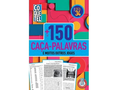 Livro Coquetel 150 Caça-palavras Fácil 34 De Coquetel (português Do Brasil)
