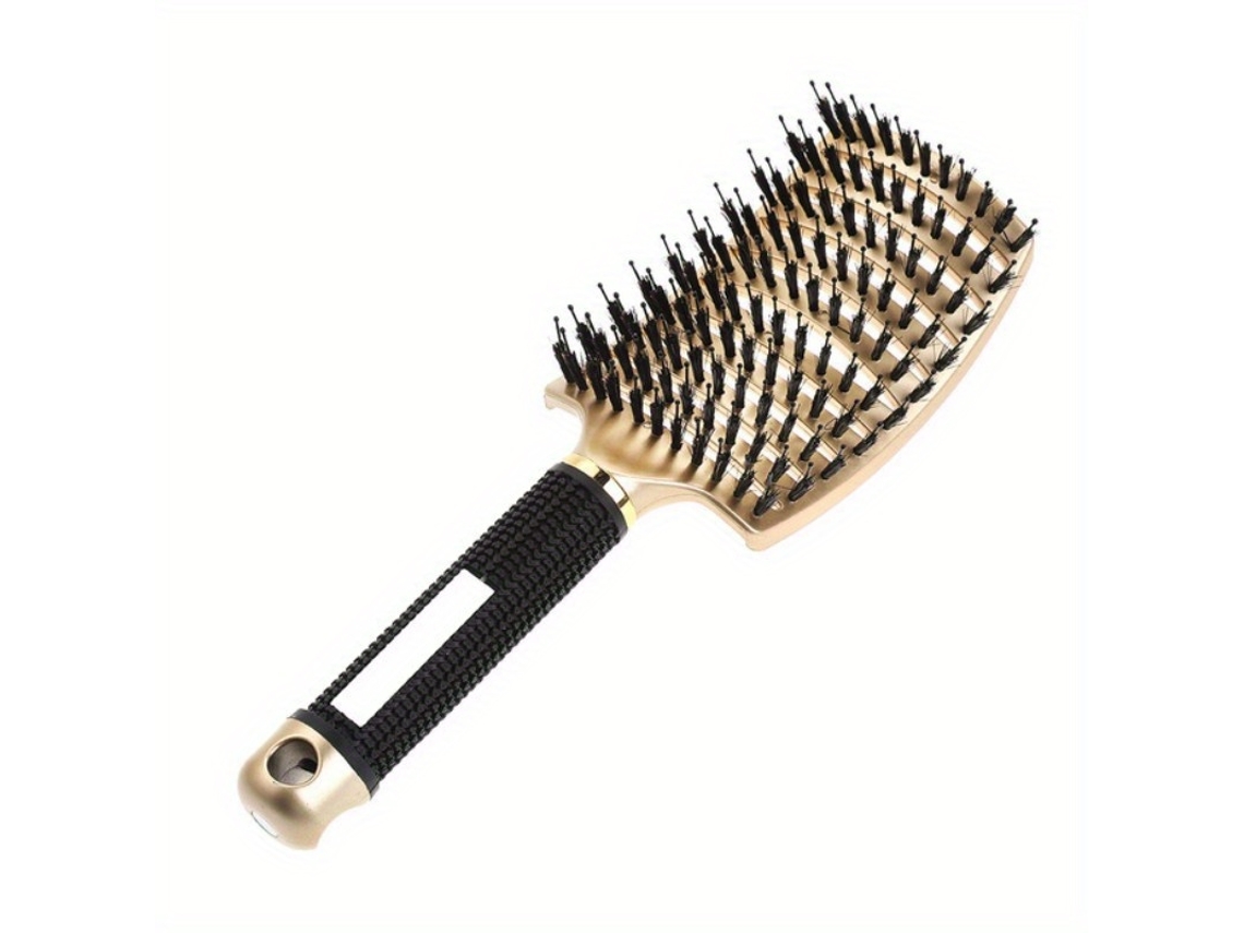 Pacote com 1 Pente Mágico para Massagem no Couro Cabeludo, Ferramenta para Estilizar o Cabelo. MDUG (dourado)
