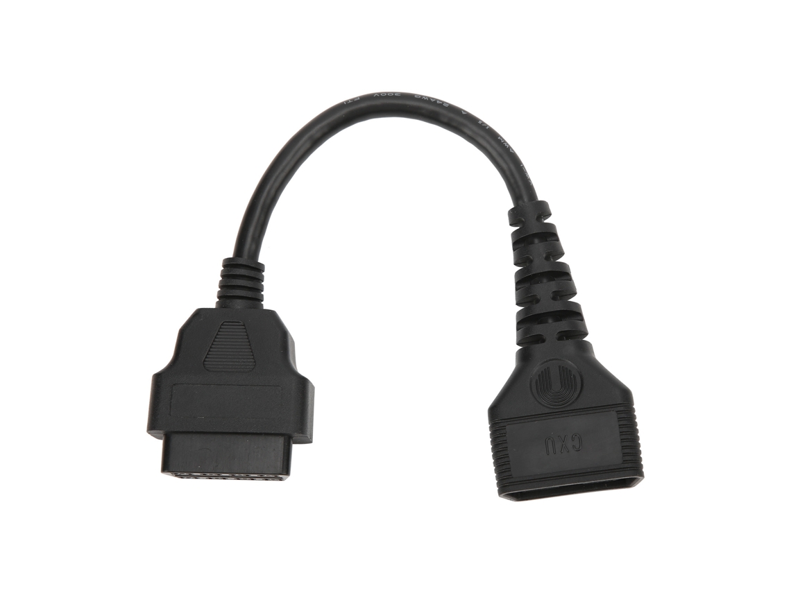 Cabo De Extensão Obd2 De 10,6 Polegadas Com Conector Universal De 16 Pinos Para Scanner De Diagnóstico Automotivo. Aquaforge