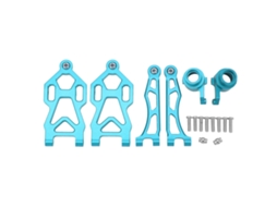 Mali braços de Suspensão Dianteiros Superior e Inferior com Copo de Direção para Carros Rc Scy 1/16 16101pro 16102 Azul
