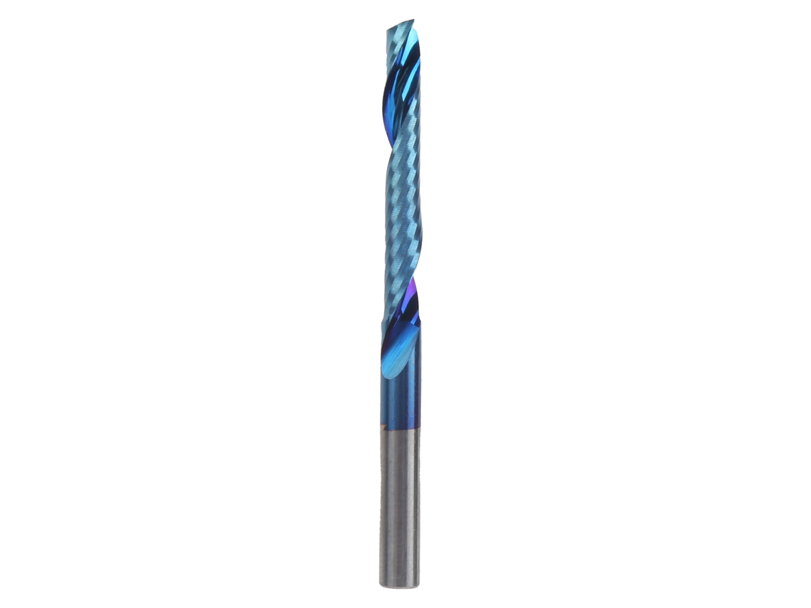 Fresa Espiral De Um Sulco Com Cabo Reto Cnc End Mill Aço De Tungstênio 4x17x45