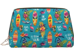 Nécessaire Havaiana com Estampa de Praia Viagem Feminina Grande Capacidade Espuma Praia Viagens Férias