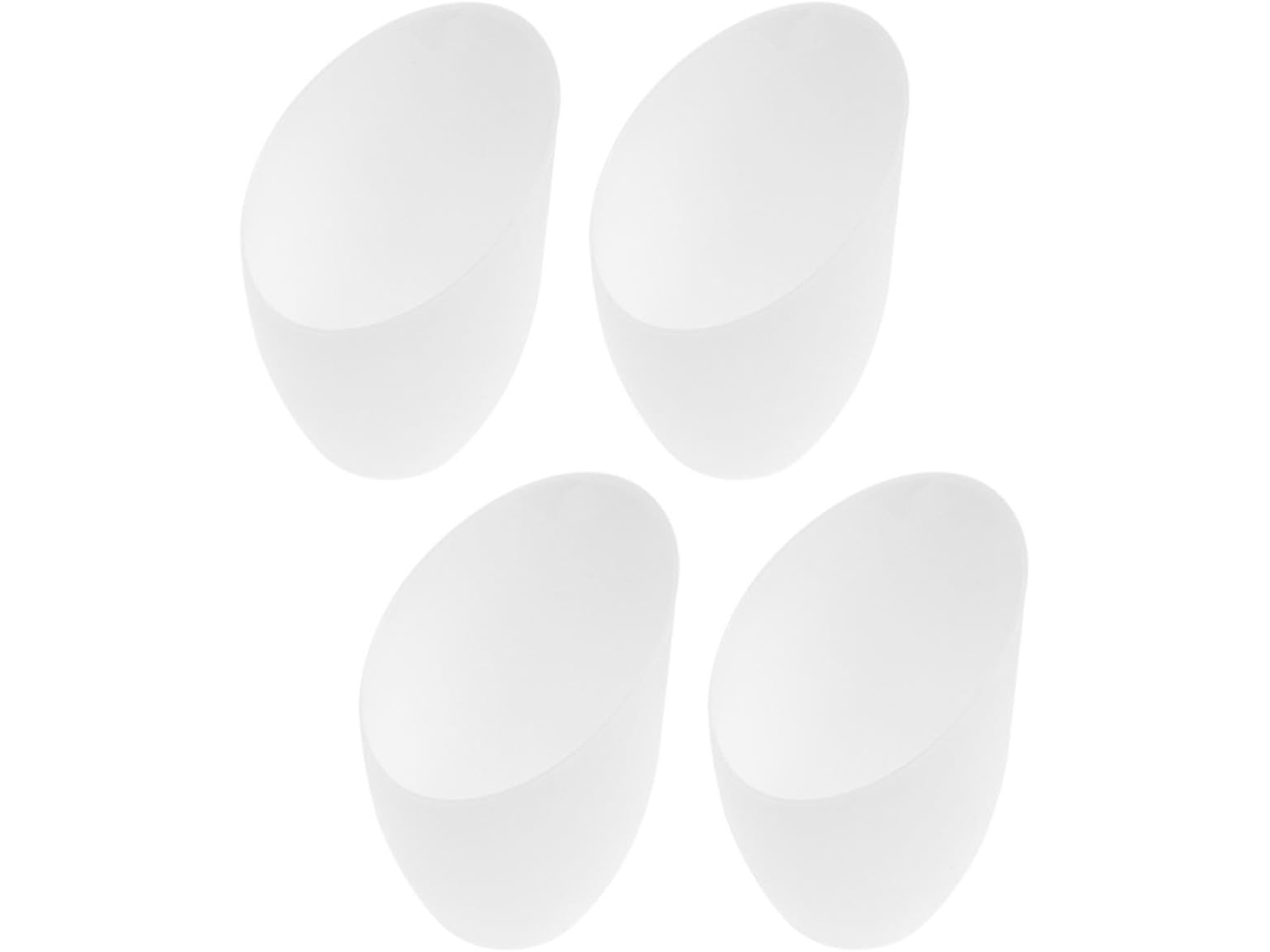 Conjunto De 4 Abajures De Mesa Simples Em Plástico Branco