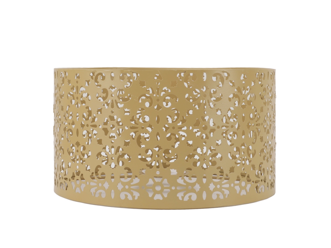 Abajur Decorativo de Ferro com Desenho Floral para E27 E14