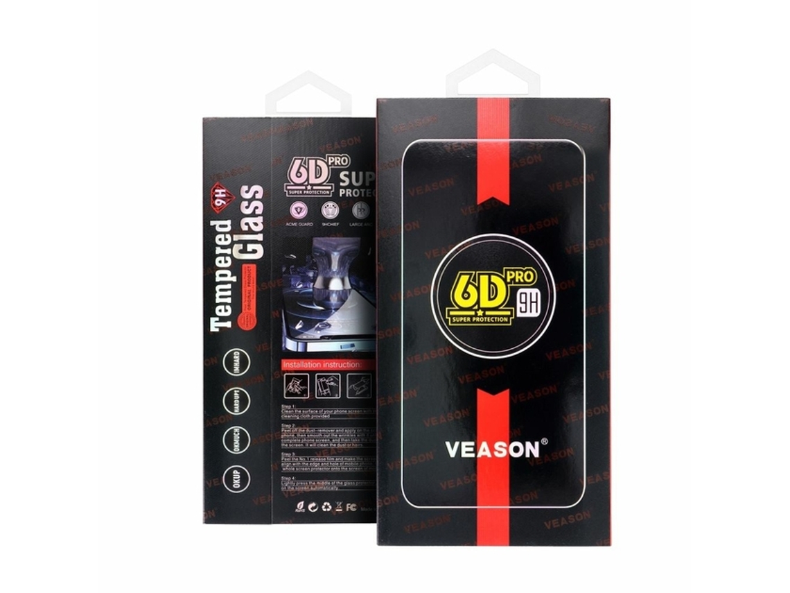 Película de Ecrã Temperado para Xiaomi Xiaomi Redmi Note 13 5G / Redmi Note 13 Pro 5G VEASON Preto