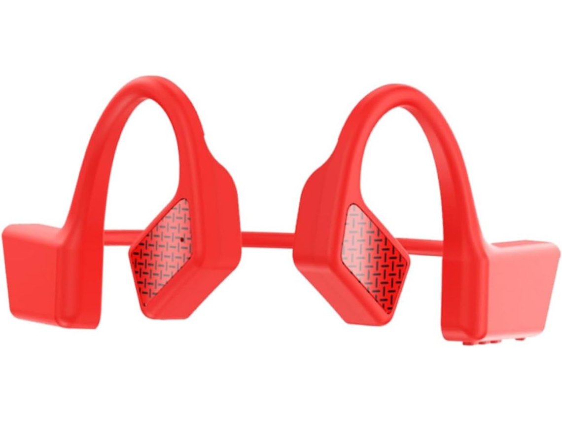 Ciieeo Écouteurs Sans Fil Suspendus, De Sport À Conduction Osseuse, 145mah, Em Plástico, Vermelho, Para