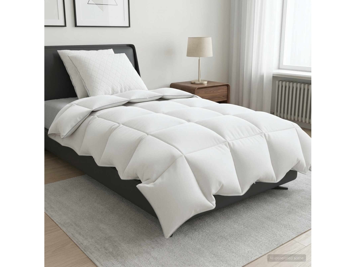 Vidaxl Conjunto De Edredão 90% Penas De Ganso Fulda 3 Unid. 210 Gsm