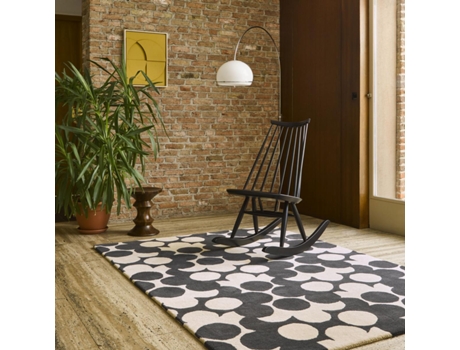 Tapete ORLA KIELY Puzzle Flower (Preto - 250x350 cm)