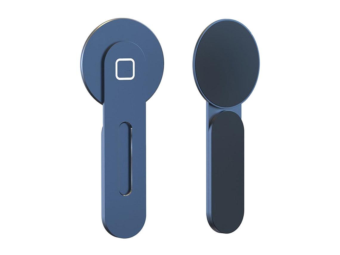 Suporte Magnético Para Laptop Compatível Com Iphone 12 E 13, Com Forte Força Magnética, Feito Em Liga De Alumínio, Para Fixação Lateral Do Celular (az