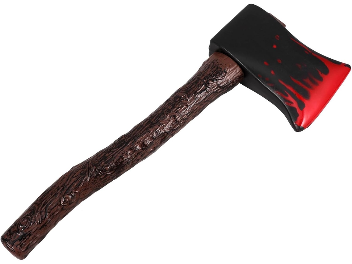 Machado De Halloween, Acessório Para Fantasia Ensanguentado, Plástico