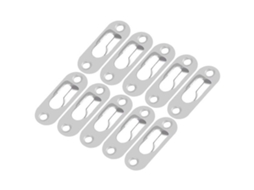 Hanger De Gato 40 Unidades - Placa De Fixação Prata - Fixação Na Parede - Materiais Fortes - Instalação Fácil - Apropriado Para Espelhos E Quadros De