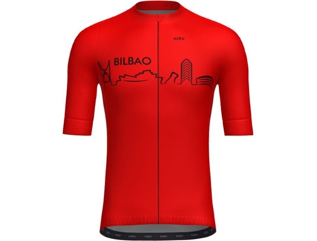 Maillot De Homem Para Ciclismo Hiru Core Lite Bilbao Jersey Vermelho (m)