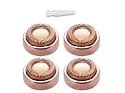Cabeças De Reposição Para Remoção De Pêlos Faciais, Para Mulheres, Para Limpeza De Lábios, Queixo E Bochechas, 4 Unidades, Douradas 18k