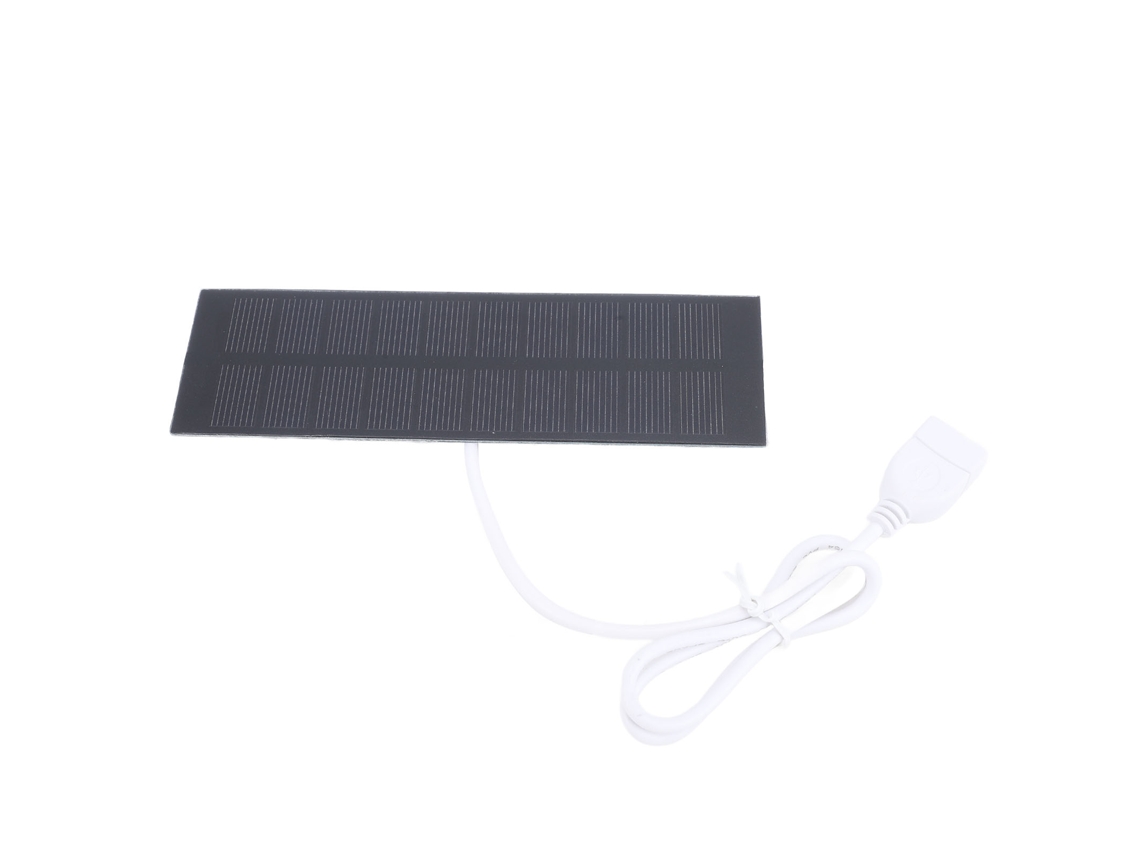 Carregador solar portátil Primerox 1W, 5V, para luz e ventilador