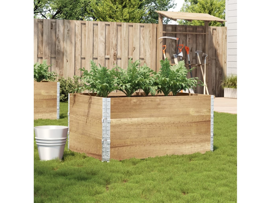 Vidaxl Vaso/floreira Para Jardim 120x80 Cm Madeira De Pinho Maciça
