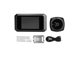 Kit De Mirilla Electrónica Inteligente Com Câmera Hd 720p E Tela Para Porta