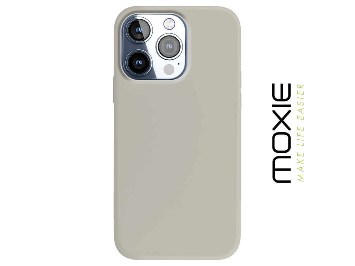 Capa para iPhone 15 Pro Max/15 Pro MOXIE Rígida Cinzento