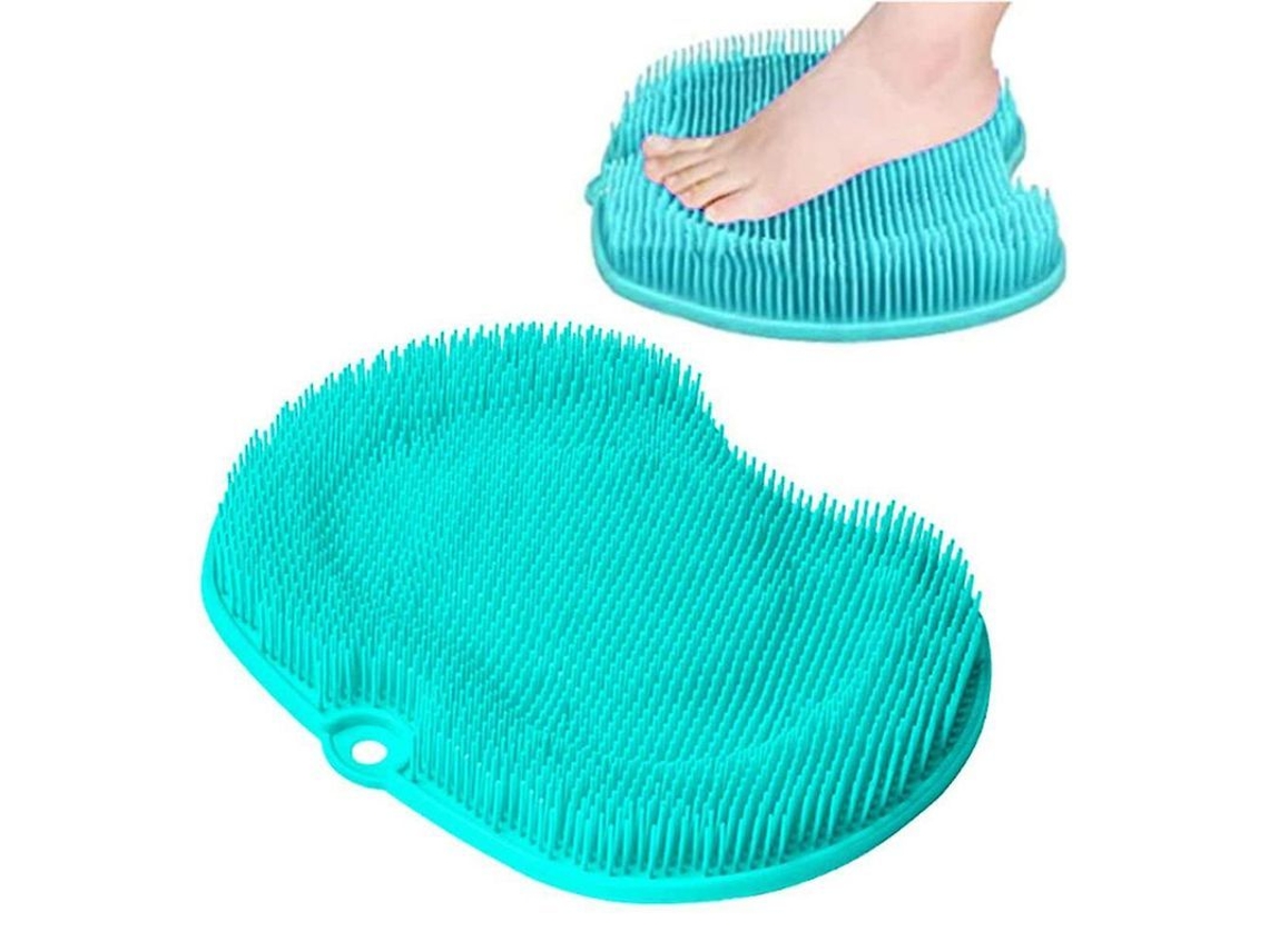 Massageador De Pé Para Banho Com Escova Antiaderente, Mat De Acupressão E Limpeza Profunda