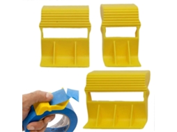 Dispensador De Fita Adesiva Para Pintura Com Cortador Tampa Mesa, Compacto, Ideal Uso Interno E Externo M Estúdios.