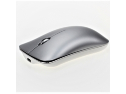 Rato YIZHOOD Novo metal bluetooth 5.0 usb sem fio liga de alumínio recarregável bluetooth 5.0 3.0 2.4g silencioso prata