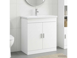 Vidaxl Conjunto De Móveis Para Banheiro Branco 81 X 40 X 84,5 Cm