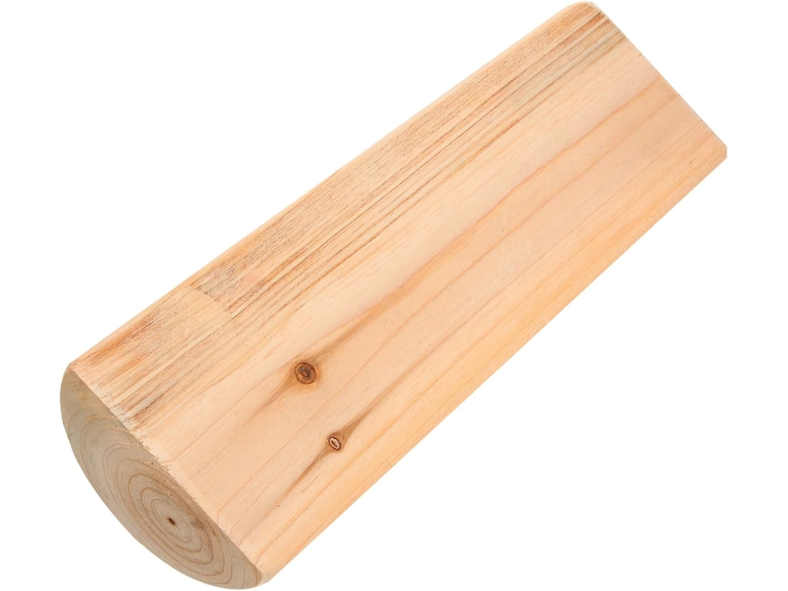 Almofada Cervical de Madeira Macia, Ergonômica com Altura Ajustável para Sauna, Alívio da Dor e CHABERLU