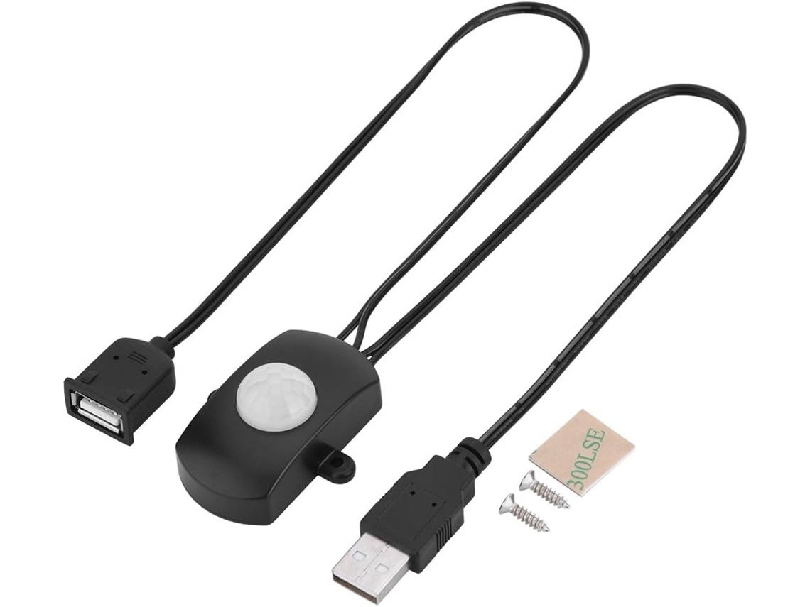 Lurelia Mini Sensor De Movimento Pir Para Iluminação Led Diy, Com Interface Usb