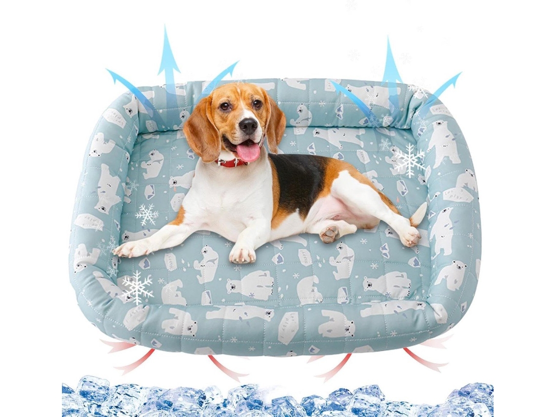 Manta Refrescante, para Cães e Gatos, Autorefrescante, Lavável, Uso no Verão, 68x50 Cm, Azul AQUAFORGE
