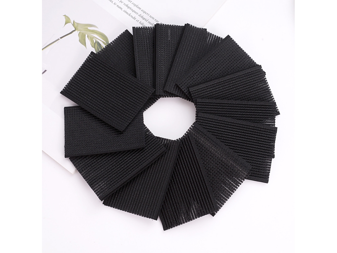 2026 grips para Cabelo Adesivos de Cabeleireiro para Penteados Corte e Seccionamento Preto 6x7cm