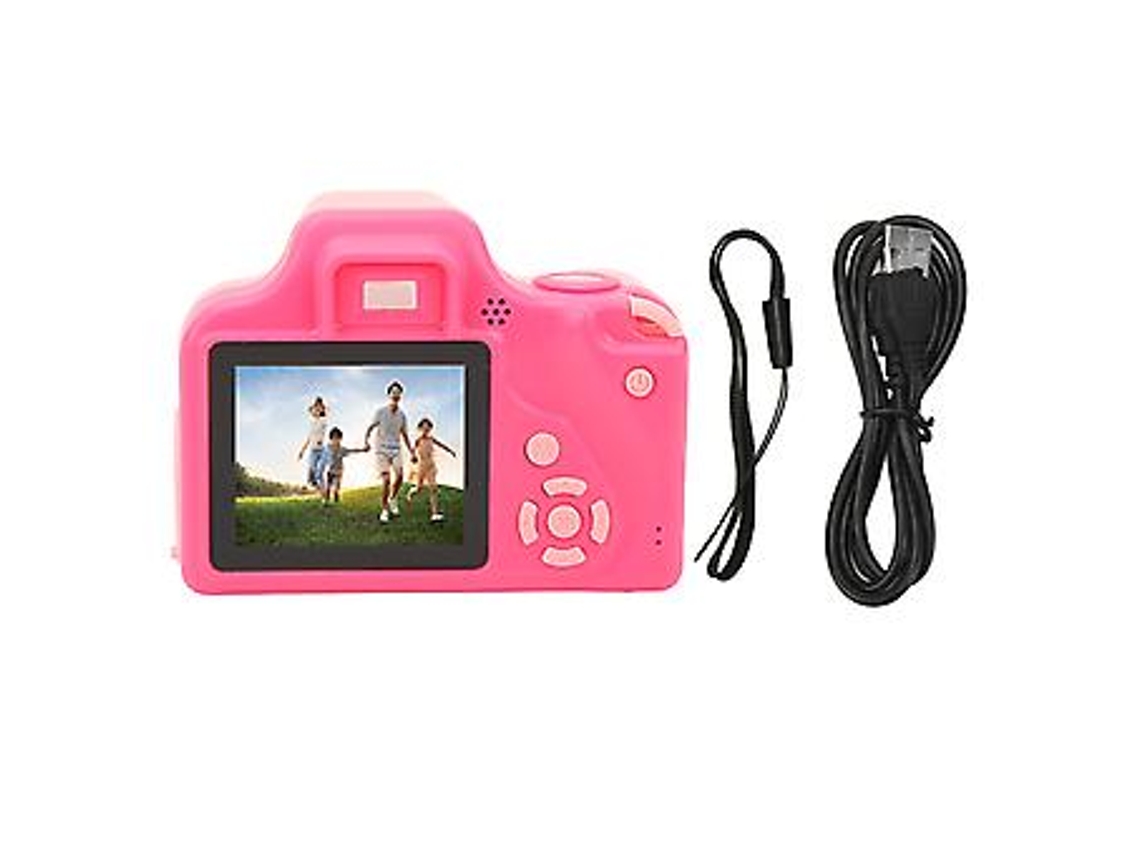 Câmera De Selfie Infantil De 2 Polegadas, 5mp, 1080p Hd, Mini Filmadora Digital Portátil, Brinquedo Para Crianças Pequenas, Rosa Brilvibera