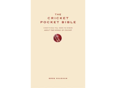 Livro the cricket pocket bible de greg vaughan (inglês)