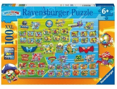 Puzzle  IBERICA Superzings Modelo 2 (Idade Mínima: 6 Anos - 100 Peças)