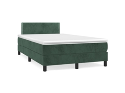 Box Spring Bed, Box Spring Beds Vidaxl Verde Veludo (120 X 200 Cm)