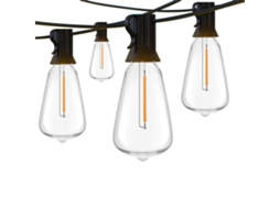 Cordão de luzes led de 7,6m com 10 lâmpadas e uma extra, plugue ue, iluminação decorativa AQUAFORGE
