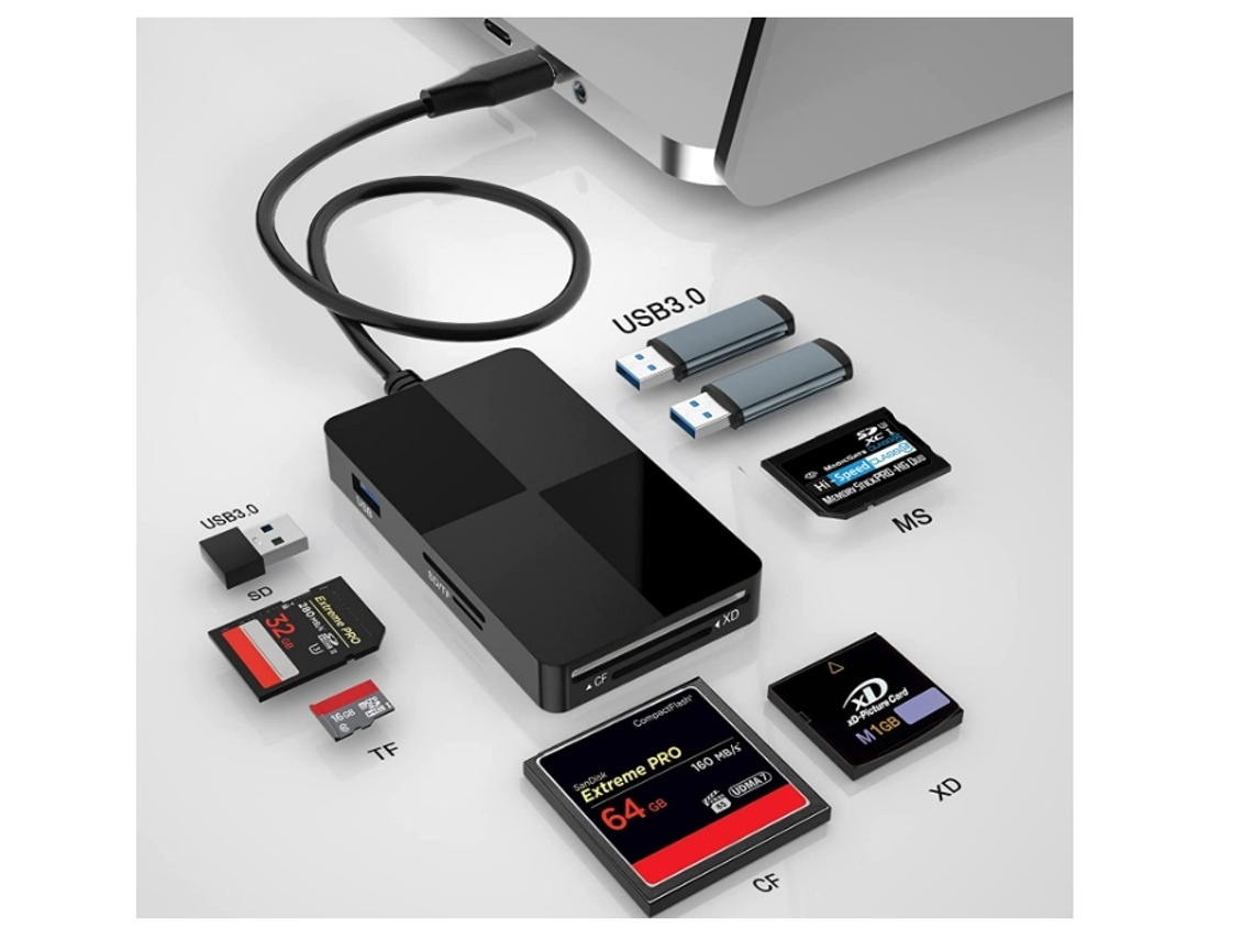 Lurelia Hub Usb-c 8 Em 1, Cf/sdxc/sdhc, Até 5 Gbps