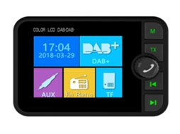 Rádio para Carro/Dab Adaptador de Rádio 2 4 Lcd Bluetooth Transmissor Fm Chamada Viva-Voz Kit para Carro Mp3 Player Receptor de Música Rádio