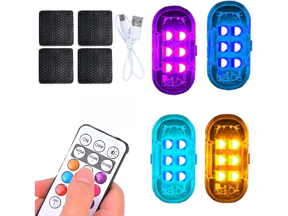 Lâmpada Led Genérica Com Luzes Intermitentes E Controle Remoto Sem Fio