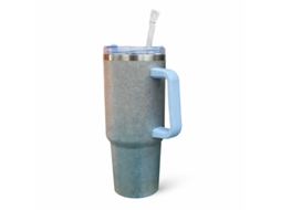 Copo Térmico Com Pega - Brilhante Bk 668-25 Azul
