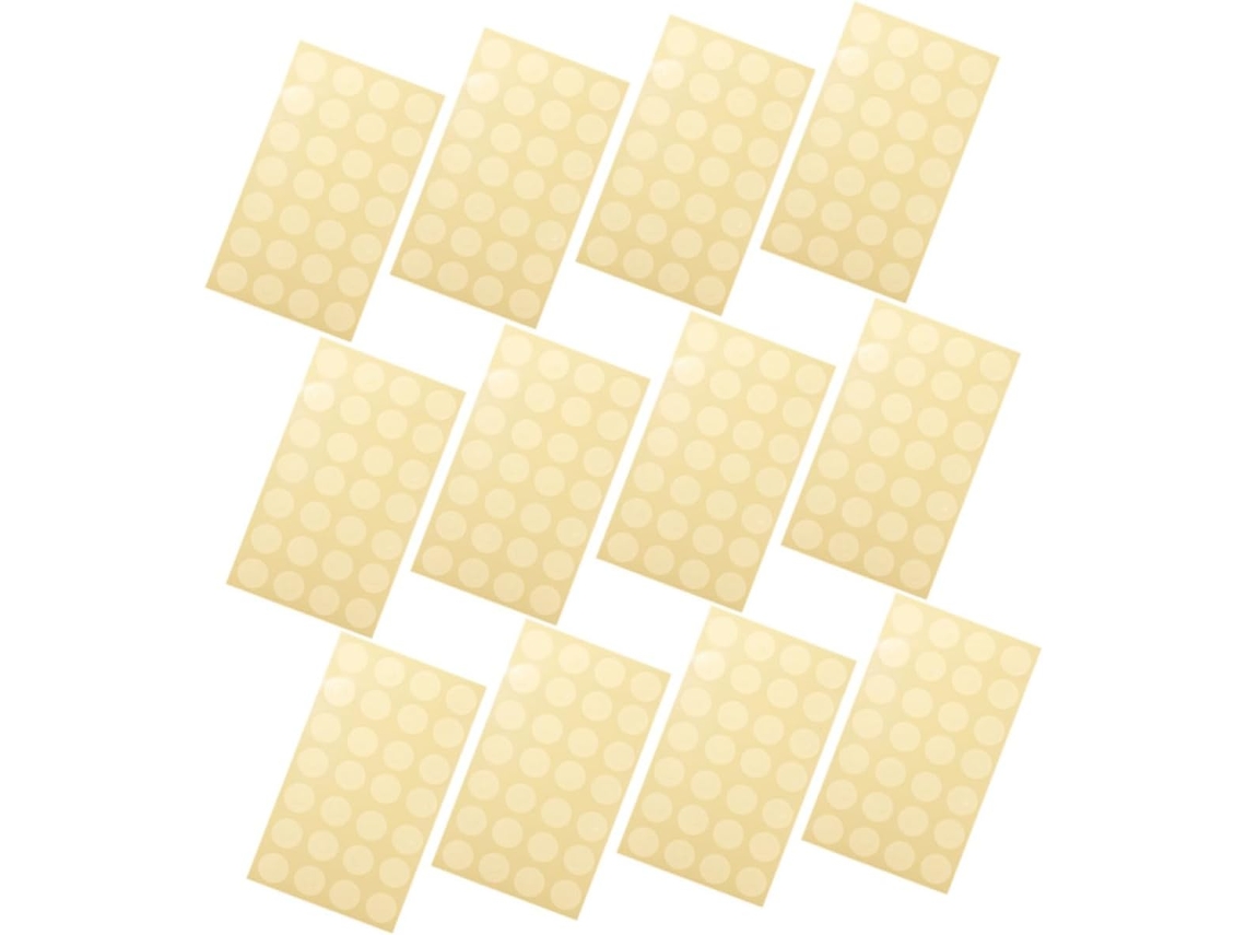 Adesivos Transparentes De Reforço Para Furos Em Papel, 12 Folhas Adesivas Para Pastas De Argolas, Us Gokoco