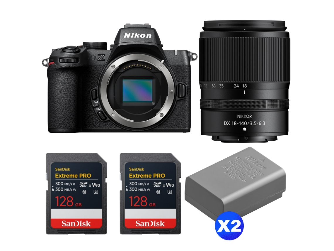 Z50 Ii + 18 140mm F/3.5 6.3 Vr + 2 Sandisk 128gb Extreme Pro Uhs ii Sdxc + 2 Nikon En el25a + Ebook “20 Dicas para Fotos Que Impressionam” NIKON