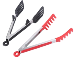 Pinça Para Espaguete Pretyzoom Em Silicone, 2 Peças, Utensílio De Cozinha Multifuncional Para Churrasco E Confeitaria