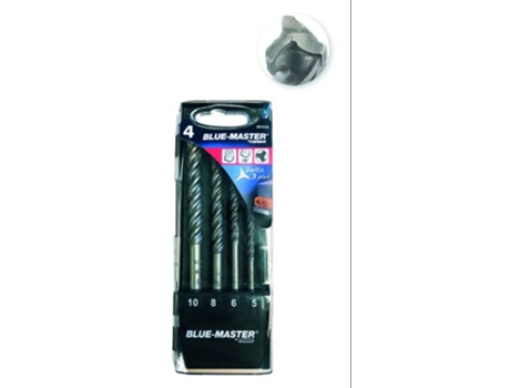 Conjunto de Brocas Delta 3 Plus Ø5-6-8-10 Mm BLUEMASTER