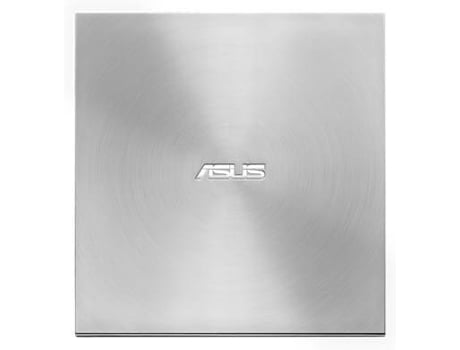 Drive Ótica Externa ASUS ZenDrive U7M (SDRW-08U7M-U) Prateada — M-DISC | USB 2.0 | Ultra-Slim | 8X